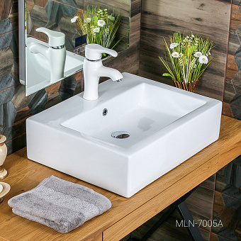 Раковина накладная MELANA 7005A-805 57х46см