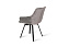 Кухонный стул поворотный AERO 56х61х85см велюр/сталь Light Grey