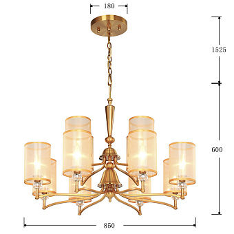 Люстра подвесная Favourite Laguna 2697-12P 480Вт 12 лампочек E14