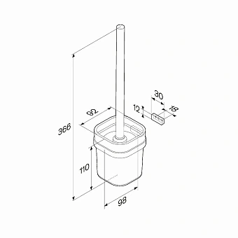 Ёршик AM-PM Func A8F33300 хром