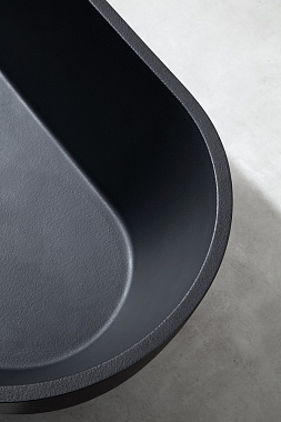 Ванна каменная Abber Frankfurt AM9941B 170х75см отдельностоящая