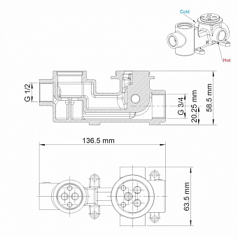 Смеситель для душа WASSERKRAFT Alme 1541 хром