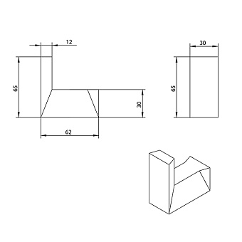 Крючок Bongio Stelth 01001OR00 золотой
