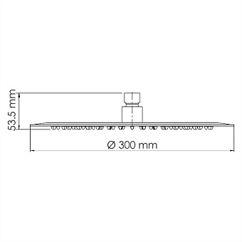 Верхний душ WASSERKRAFT Aisch 5500 A262 золотой