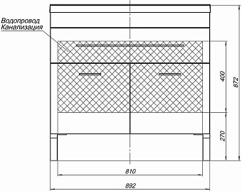 Мебель для ванной AQUANET Верона 287661 белый