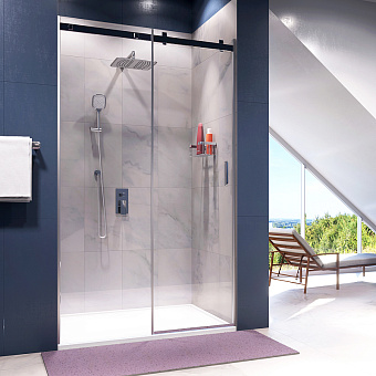 Душевая дверь WASSERKRAFT Alme 15R31 200х140см стекло прозрачное