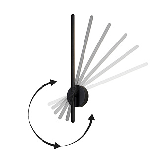 Бра CRYSTAL LUX VERDE VERDE AP L700 BLACK 10Вт LED