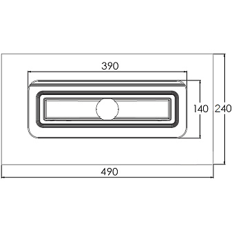 Щелевой душевой трап BERGES SIMPEL 090113 1000 100х31,2см горизонтальный сток