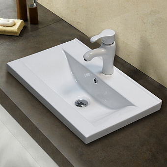 Раковина столешница MELANA 9393 (S60 Х)-805 62х41см