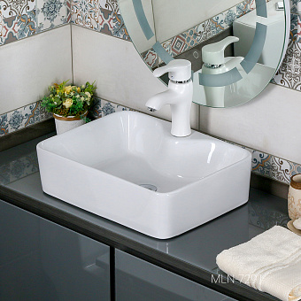 Раковина накладная MELANA 7291-805 49х38см