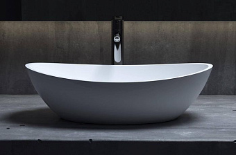 Раковина накладная SALINI CALLISTA 1101203SMRH S-Stone матовая 56х34см