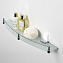 Полка в ванную округлая WASSERKRAFT Leine K-5000 WHITE K-5044WHITE 1-ярусная 12,5х50см бежевый/хром
