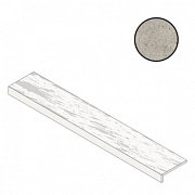 Плитка для ступеней Atlas Concord Италия Boost Stone A7QD Pearl Elemento L Grip 33х120см 0,396кв.м. матовая