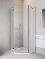 Душевая дверь RADAWAY Essenza New 385010-01-01L 200х62см стекло прозрачное