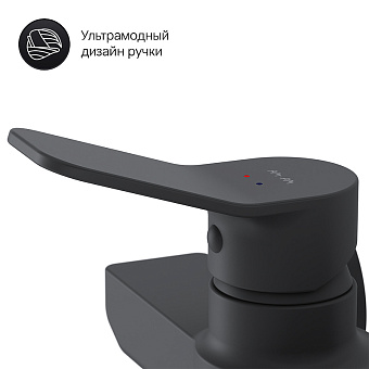 Смеситель для душа AM-PM X-Joy F85A20022 чёрный