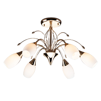 Люстра потолочная Eurosvet Ginevra 22080/6 золото 40Вт 6 лампочек E14