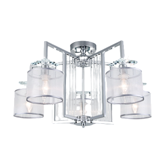 Люстра потолочная Eurosvet Fargo 60123/5 хром Smart 40Вт 5 лампочек E14