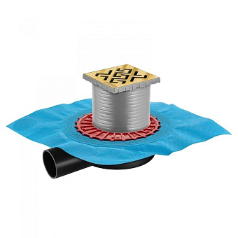 Душевой трап BERGES 94364 21х19см боковой сток