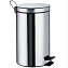 Мусорное ведро WASSERKRAFT K-612 хром 12л с педалью