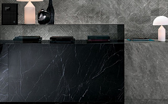 Настенная плитка FAP CERAMICHE Roma Classic fNXZ Nero Reale Brillante RT 91,5х30,5см 1,395кв.м. глянцевая