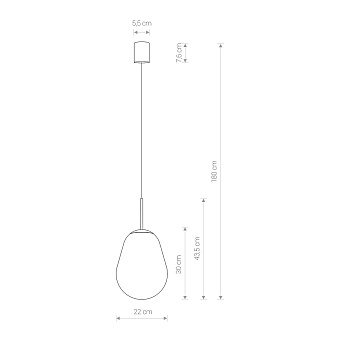 Светильник подвесной Nowodvorski Pear S 8673 40Вт E27