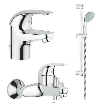 Набор смесителей GROHE Start Eco 23265000+23270000+2785300 хром