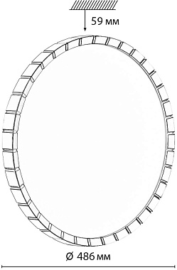 Светильник настенно-потолочный Sonex ATABI GOLD 7648/EL 70Вт LED
