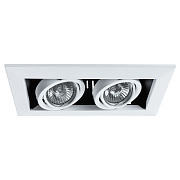 Светильник точечный встраиваемый Arte Lamp CARDANI PICCOLO A5941PL-2WH 50Вт GU10