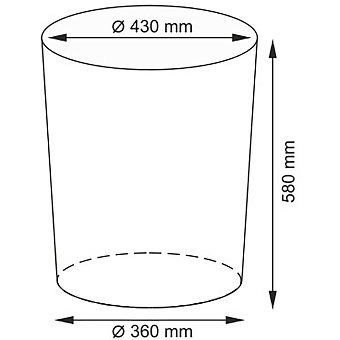 Корзина для белья WASSERKRAFT MAIN WB-410-L плетёная 80л