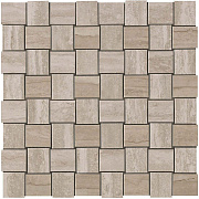 Керамическая мозаика Atlas Concord Италия Marvel Pro 9MVM Travertino Silver Net Mosaic 30,5х30,5см 0,558кв.м.