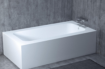 Ванна каменная SALINI ORLANDO 102024M S-Stone матовая 190х100см встраиваемая