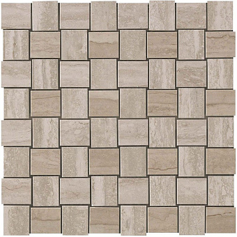 Керамическая мозаика Atlas Concord Италия Marvel Pro 9MVM Travertino Silver Net Mosaic 30,5х30,5см 0,558кв.м.