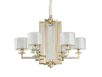 Люстра подвесная Newport 4400 4406+1/C gold 65Вт 10 лампочек E14