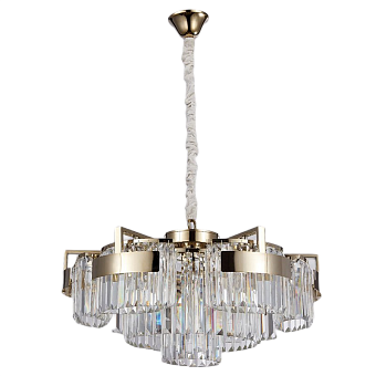 Люстра хрустальная Newport 4350 4356+3/C gold 60Вт 10 лампочек E14