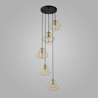 Светильник подвесной TK Lighting Diamond Gold 1781 60Вт E27