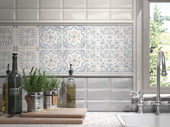 Декор KERAMA MARAZZI Барио DD\C24\17023 голубой 15х15см 0,495кв.м.