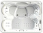 Мини бассейн СПА RADOMIR DeLuxe 1-30-0-0-4-053Б 2140х1680х60см 0,7куб.м