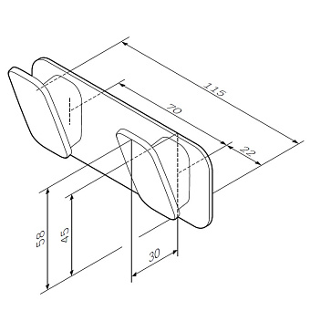 Крючок AM-PM Inspire 2.0 A50A35600 хром
