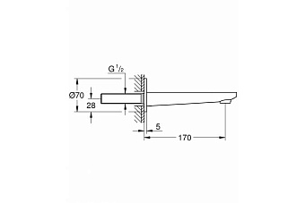 Излив GROHE 13383DC1