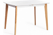 Кухонный стол раскладной AWENTA Claire 75х110х75см МДФ Natural/White