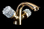 Смеситель для раковины Boheme Crystal 291-CRST золотой