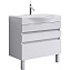 Тумба с раковиной AQWELLA Bergamo Ber.01.08/n/W 50х80х85,5см