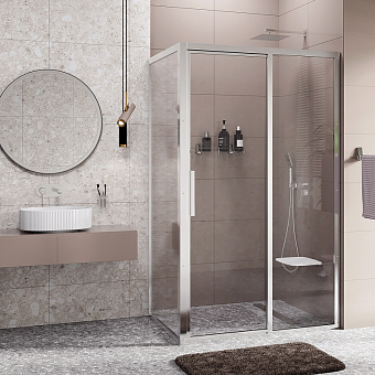 Угловое ограждение WASSERKRAFT Lopau 32S07R 200х120см стекло прозрачное