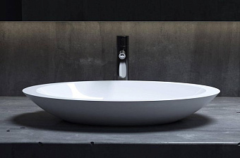 Раковина накладная SALINI CALLISTA 1101102GRH S-Sense глянцевая 57,5х35см