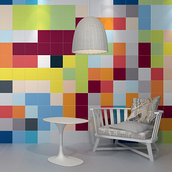 Настенная плитка KERAMA MARAZZI Калейдоскоп 5280 голубой светлый 20х20см 1,04кв.м. матовая