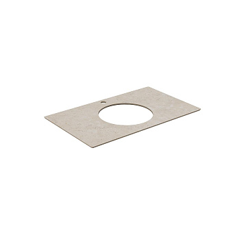 Столешница KERAMA MARAZZI Plaza Modern PL5.DD590500R\80 Керамогранит 48х79,6см Про Лаймстоун AT бежевый тёмный