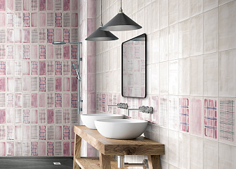 Настенная плитка MAINZU Aquarel PT02914 Pink 30х15см 0,99кв.м. глянцевая