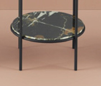 Полка в ванную округлая ArtCeram Vogue TFA012 91 1-ярусная 44х44см