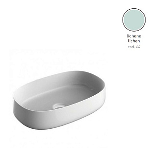 Раковина накладная ArtCeram Cognac COL003 64 00 55х35см