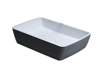 Раковина накладная SALINI GLORIA 1102212MRH S-Stone матовая 65х40см